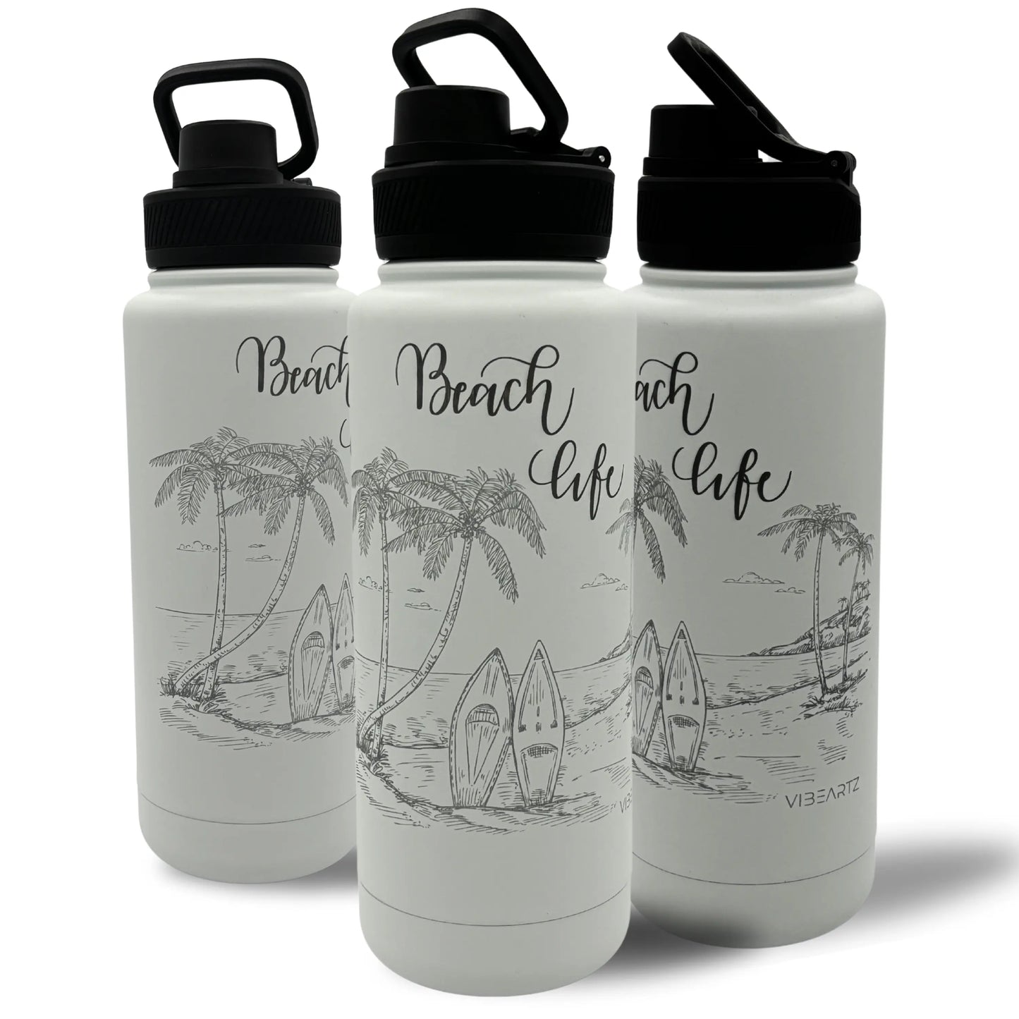 Beach Life - Insulated Water Bottle 780ml Vibeartz