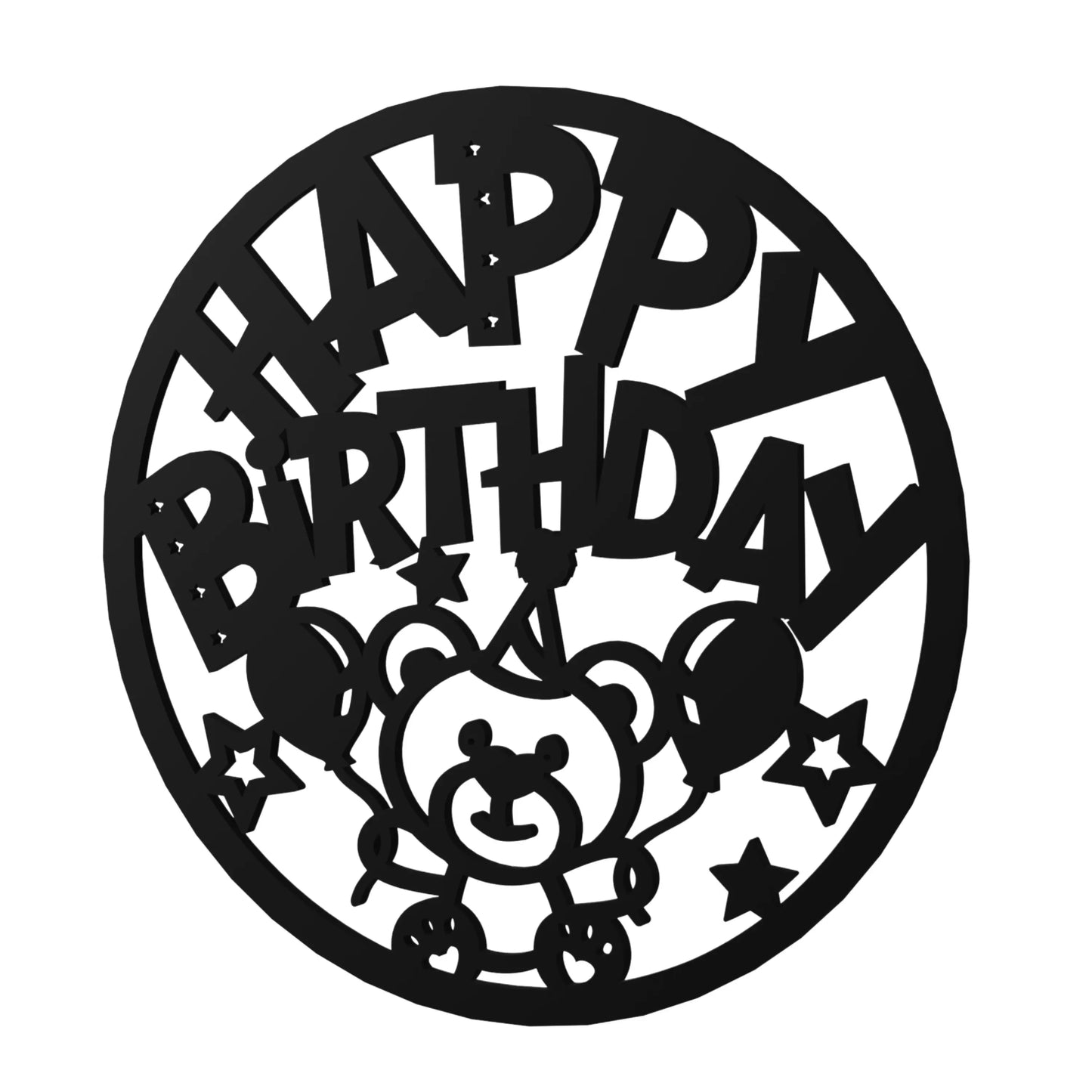 happy birthday wooden sign