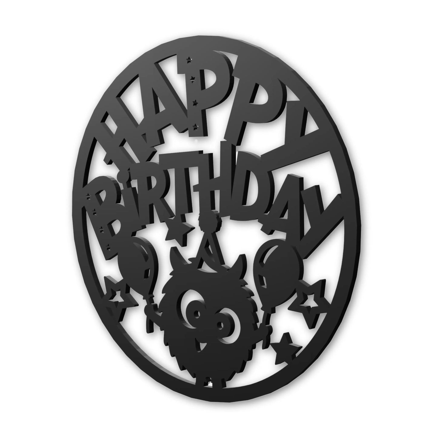 happy birthday wooden sign