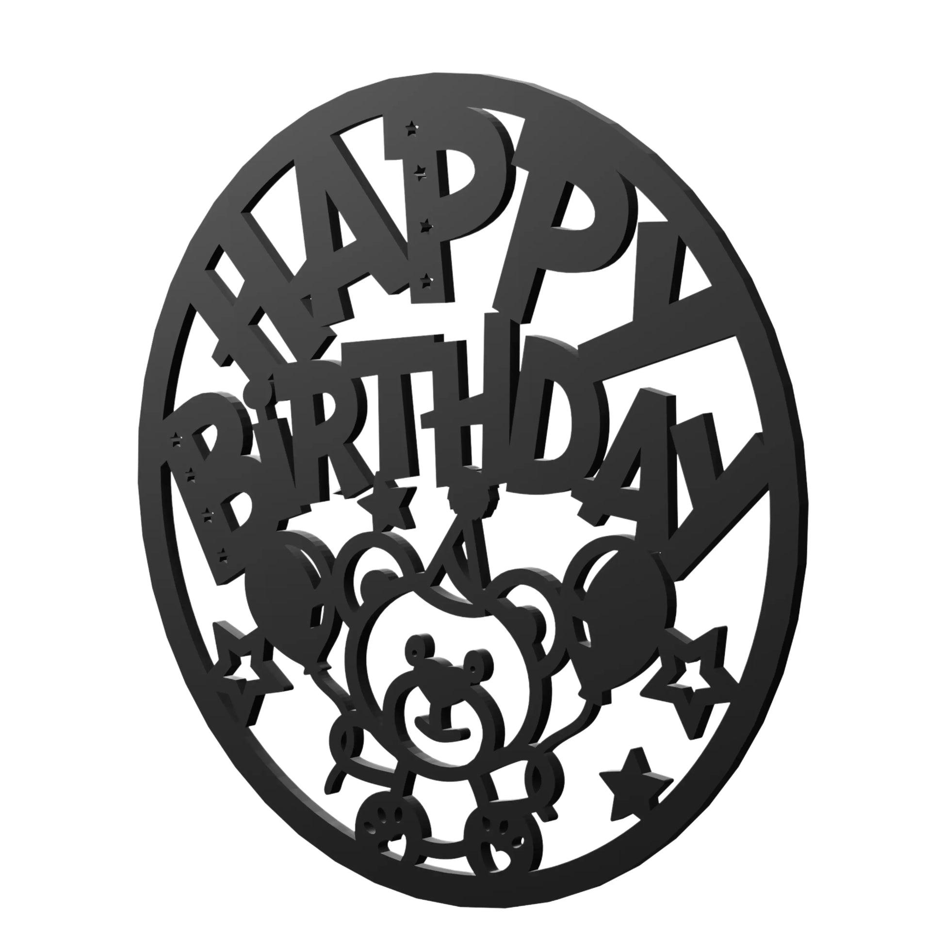 happy birthday wooden sign