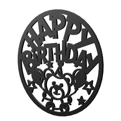 happy birthday wooden sign