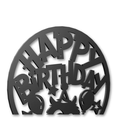 Happy Birthday Monster - Round Sign Vibeartz