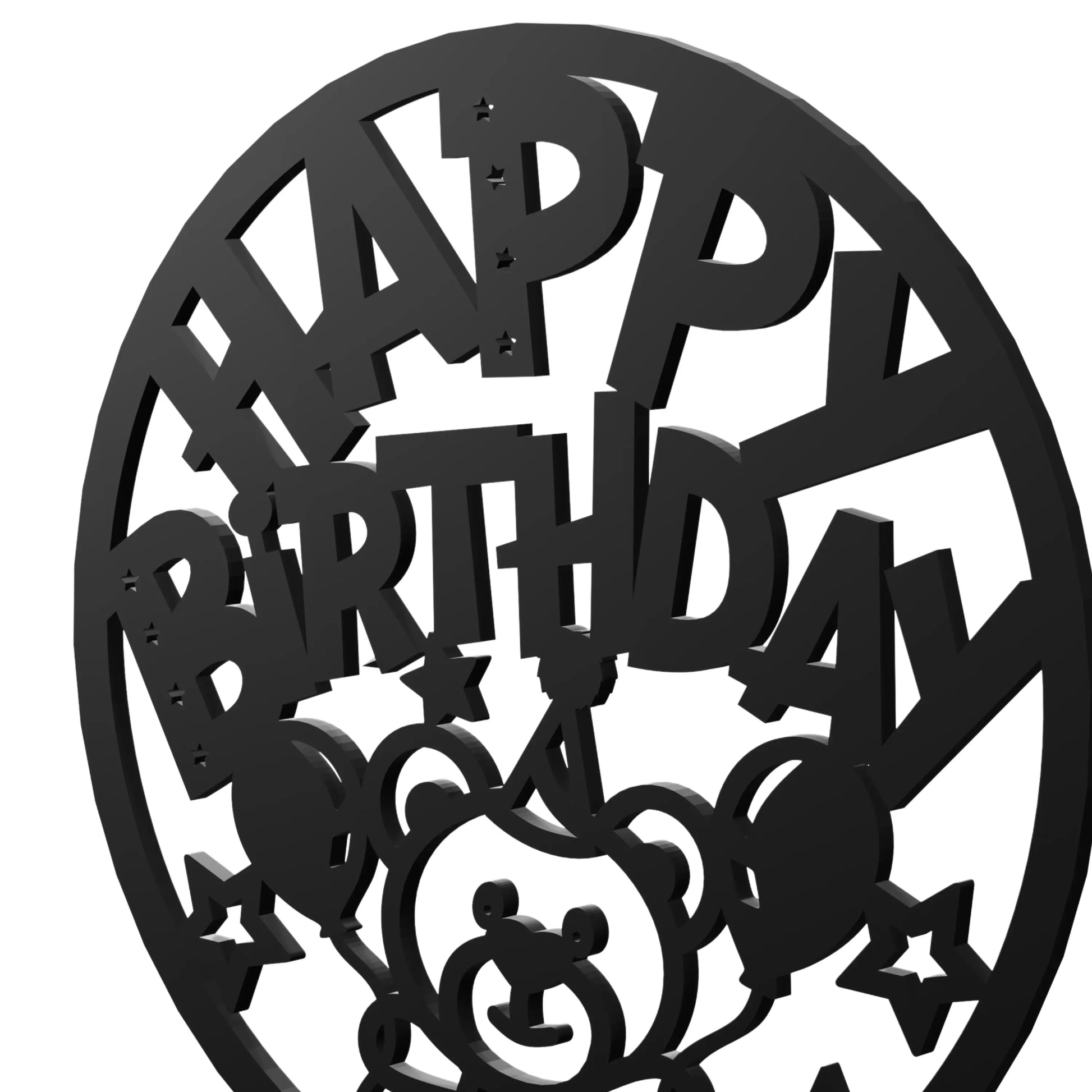 happy birthday wooden sign