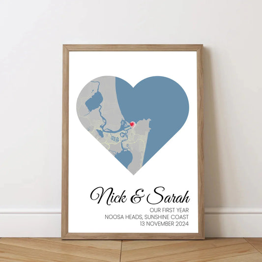 personalized couple map