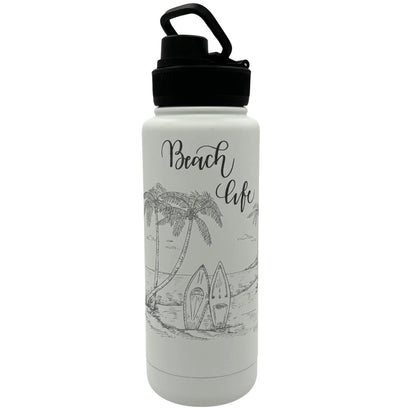 Beach Life - Insulated Water Bottle 780ml Vibeartz