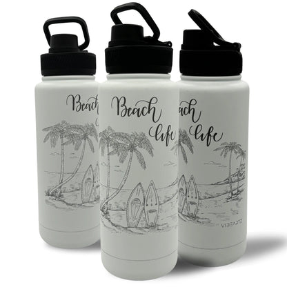 Beach Life - Insulated Water Bottle 780ml Vibeartz
